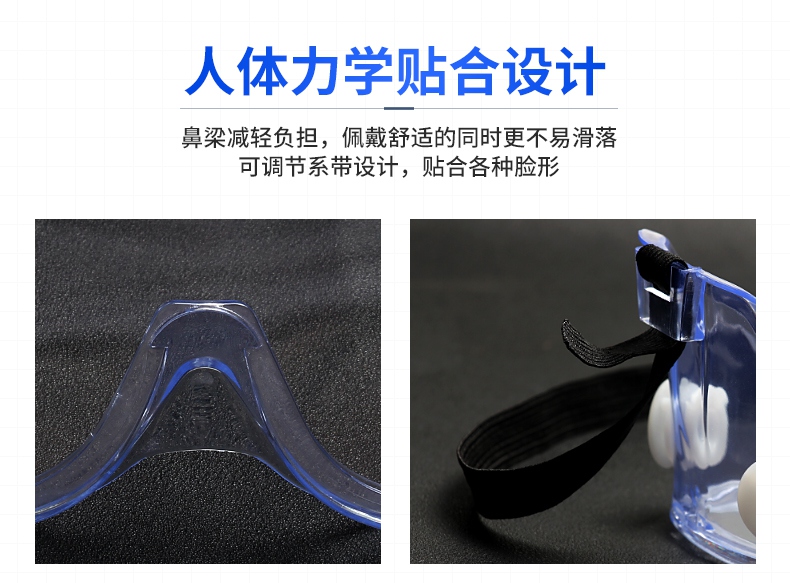 3M1621AF護目鏡人體力學貼合設計