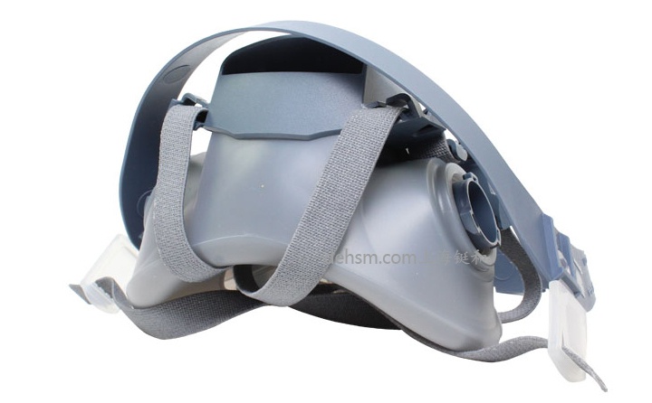 3M7501硅膠半面罩防毒面具圖片-底面