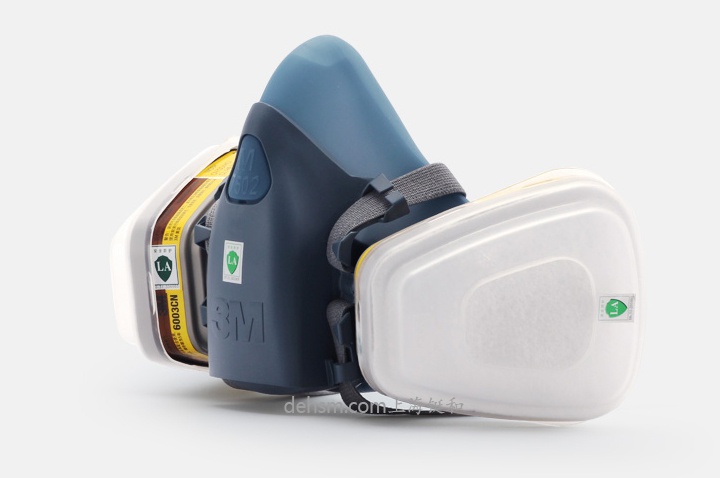 3M7502+6003防有機(jī)及酸性氣體防毒面具圖片-側(cè)面