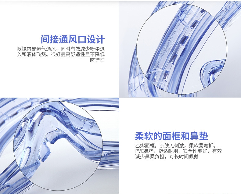 3M1623AF防霧防化防護(hù)眼鏡圖片-背面