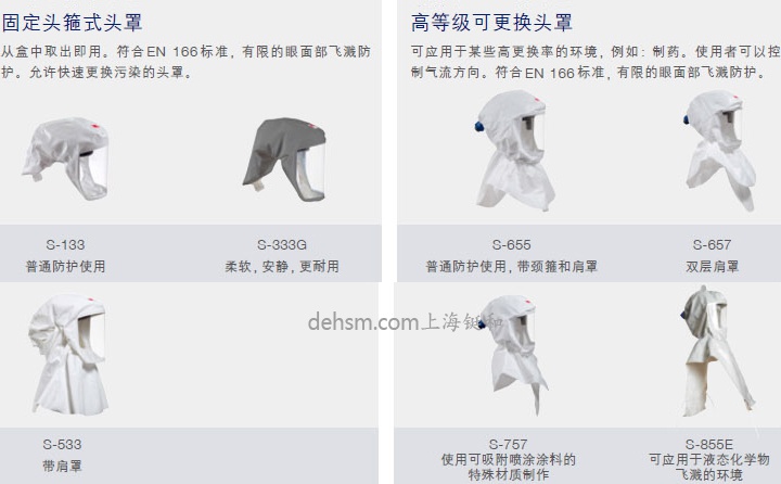 3M S-757長管供氣式噴涂頭罩符合標準