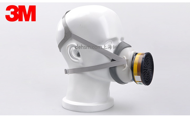 3M1203防毒面具實際佩戴效果圖