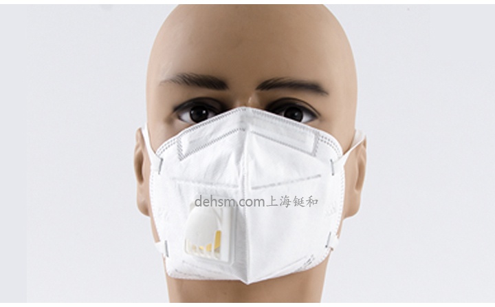 佩戴3M9505VGA用防霧霾口罩圖片-正面