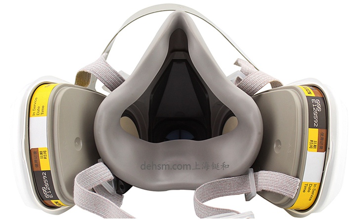 3M6200+6003防有機(jī)及酸性氣體防毒面具圖片-反面