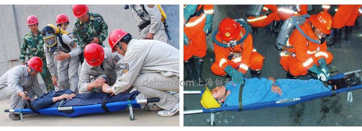 DH-Y16醫(yī)用可折疊急救擔(dān)架實物使用圖片