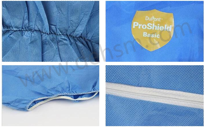 杜邦ProShield防護服彈性袖口、褲口設計