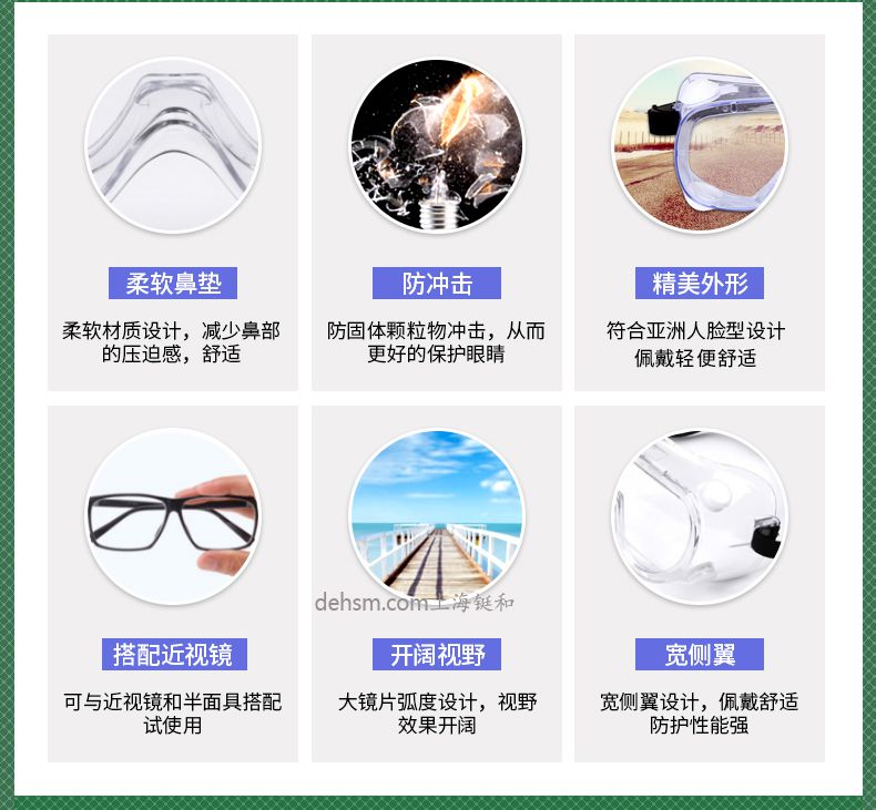 雷克蘭G1510護目鏡柔軟鼻墊，防沖擊，外形精美，寬側翼