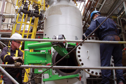 在壓力容器等密閉空間作業