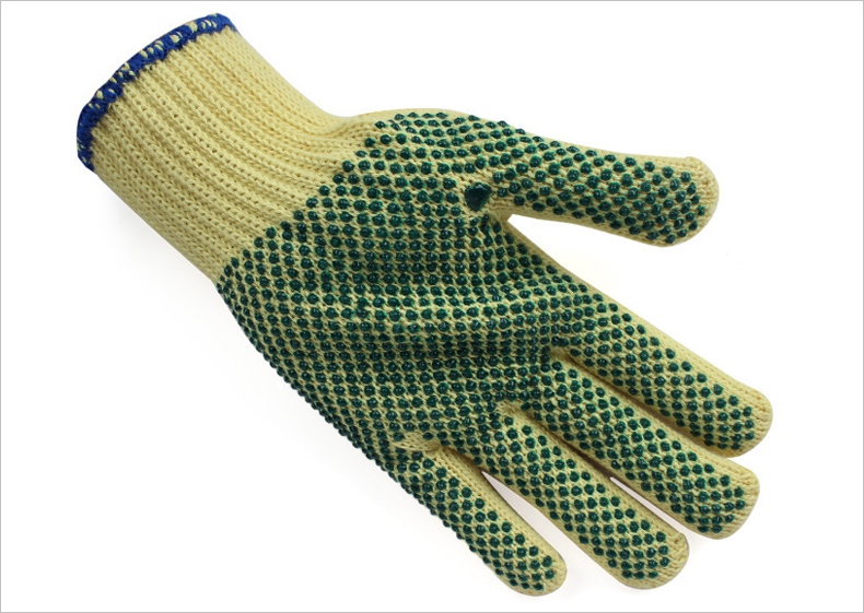 杜邦KK1051kevlar點塑防割手套圖片-正面