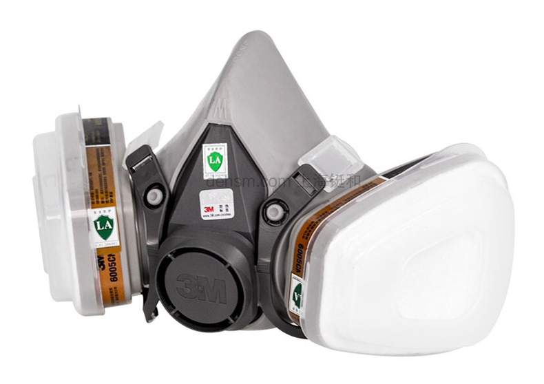 3M620E雙罐防毒面具套裝圖片-側面
