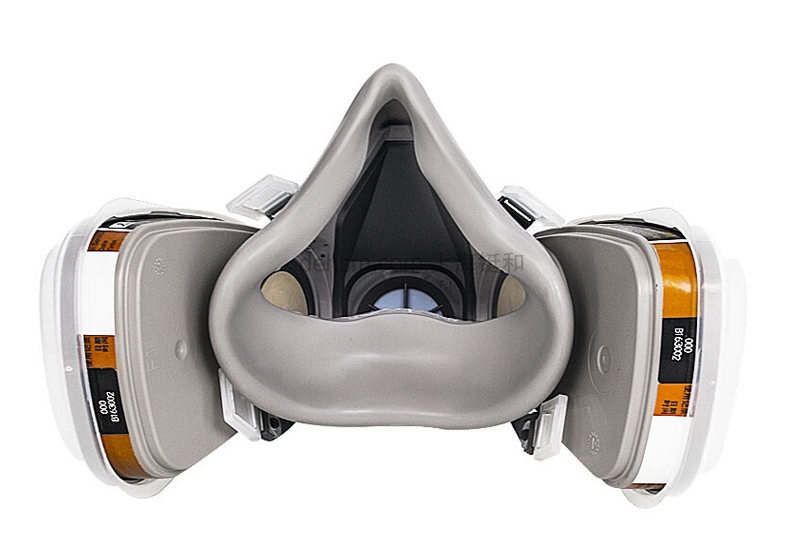 3M620E雙罐防毒面具套裝圖片-反面