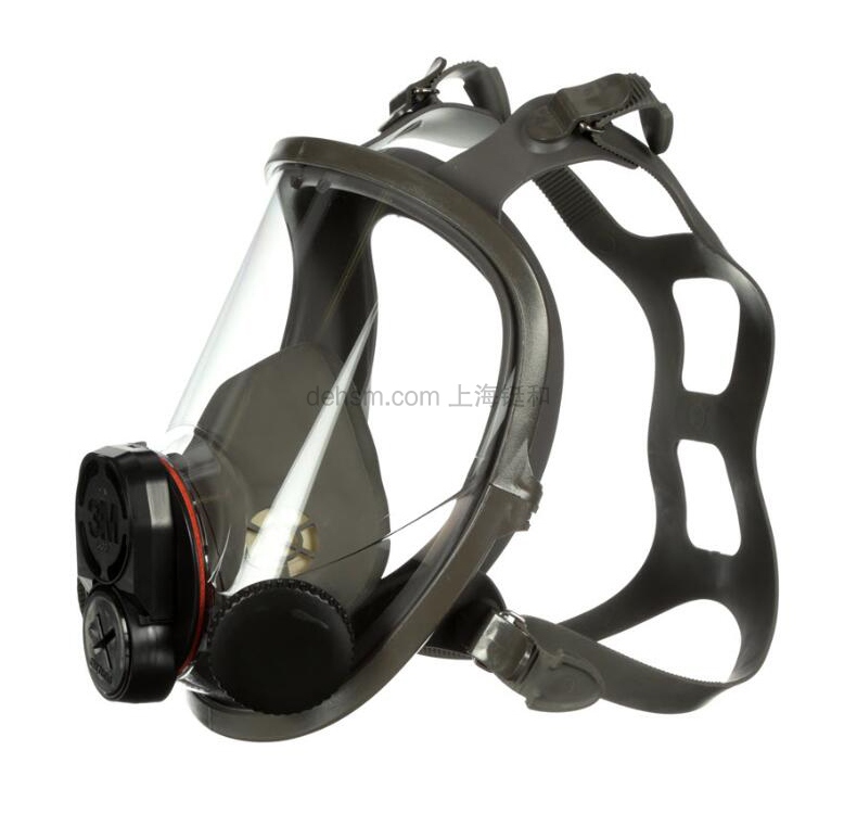 3M6800DIN全面罩防毒面具圖片-側(cè)面3