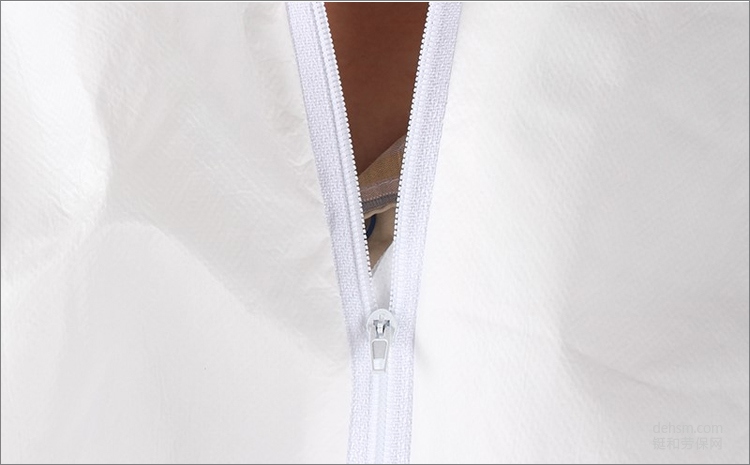 3M4510白色帶帽連體防護(hù)服雙向拉鏈設(shè)計