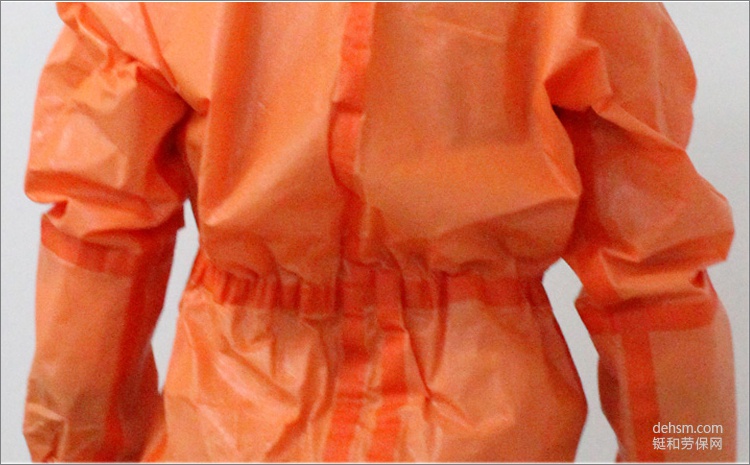 3M4690橙色帶帽連體防護(hù)服超聲波焊接及熱封加強型接縫