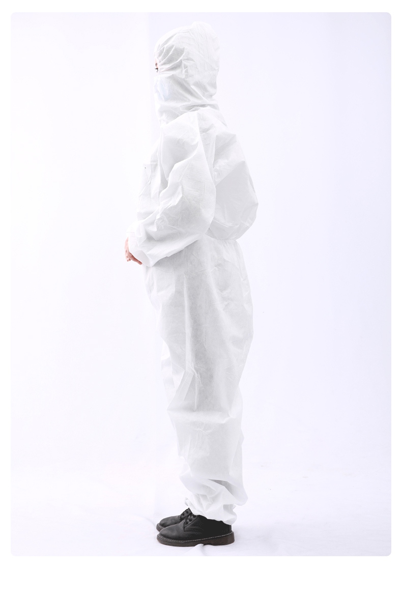 一次性使用醫(yī)用隔離衣穿戴圖片2