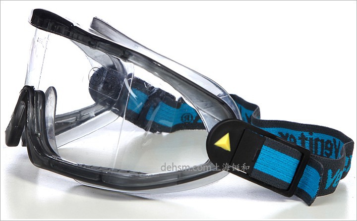 代爾塔101104 防化防霧護目鏡圖片-側面