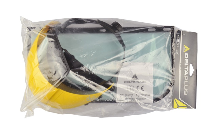 代爾塔101304 防護(hù)面屏實(shí)物包裝圖