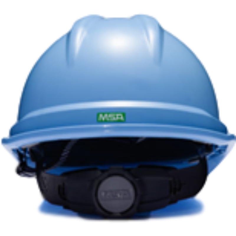 梅思安10172517湖藍色豪華型PE安全帽圖2