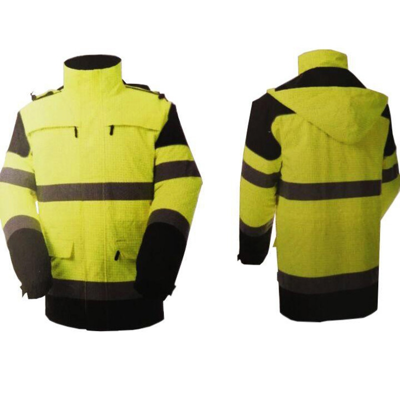 雷克蘭851343AF103高可視熒光黃阻燃抗靜電防寒服圖1