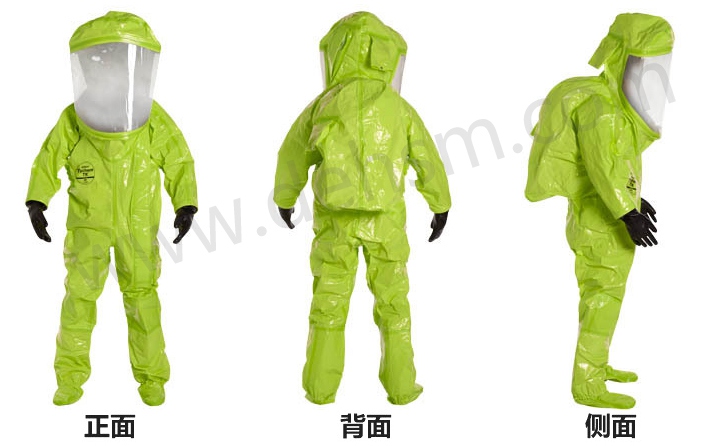 杜邦TK554 A級防護(hù)服正面、背面及側(cè)面圖
