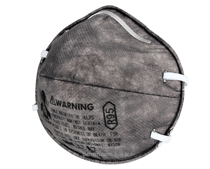 3M8247R95有機蒸氣異味及顆粒物防護口罩側面圖