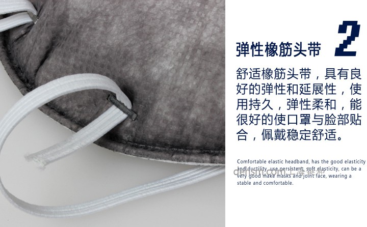 3M9913V口罩彈性橡筋頭帶，佩戴更加舒適