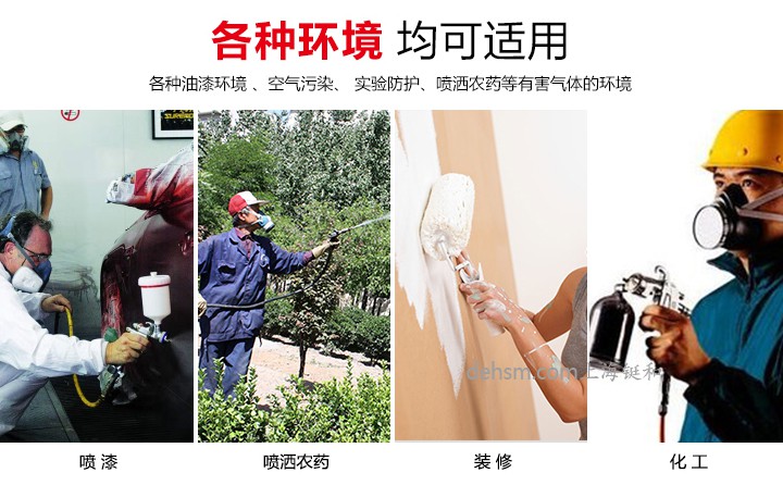 3M6200+6002防硫化氫及酸性氣體防毒面具使用領域